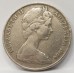 AUSTRALIA 1966 . TWENTY 20 CENTS COIN . ERROR / VARIETY . WAVY 2 